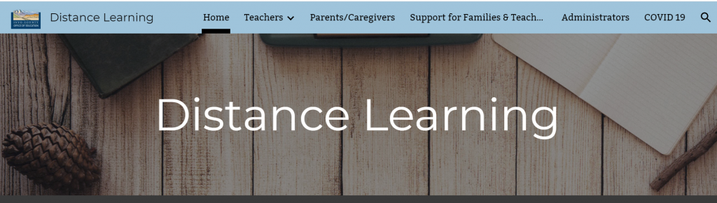 Distance Learning Support Website